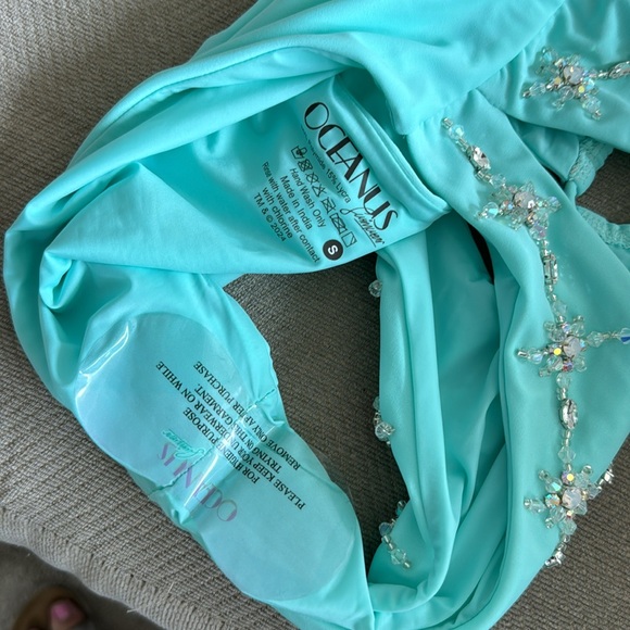 Palmer Luxe Crystal Embroidered Swimsuit - Picture 5 of 6